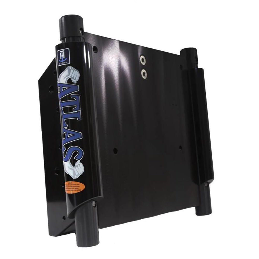 TH Marine ATLAS 4 Set Back Hydraulic Jack Plate Gloss Black Anodized AHJ4VBDP